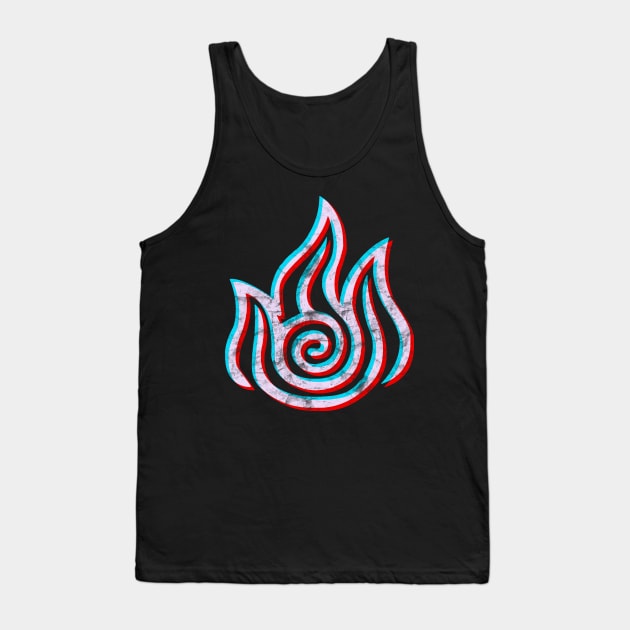 Avatar the Last Airbender Fire Nation Symbol 3D Tank Top by Tatted_and_Tired